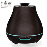 FEA 400ml Essential Oil Diffuser Wood Grain With Chroming Top Ultrason