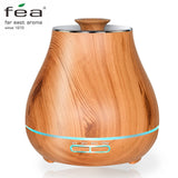 FEA 400ml Essential Oil Diffuser Wood Grain With Chroming Top Ultrason