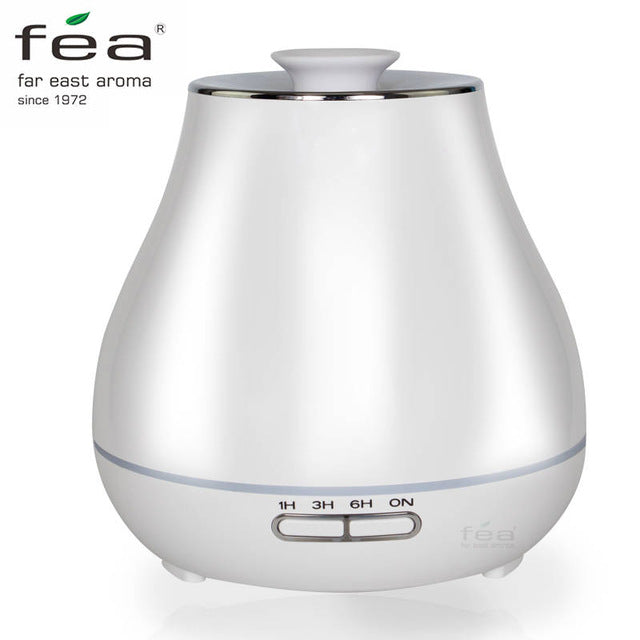 FEA 400ml Essential Oil Diffuser Wood Grain With Chroming Top Ultrason
