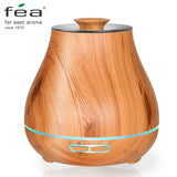 FEA 400ml Essential Oil Diffuser Wood Grain With Chroming Top Ultrason